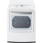 Front Zoom. LG - SteamDryer 7.3 Cu. Ft. 12-Cycle Electric Dryer with Steam - White.
