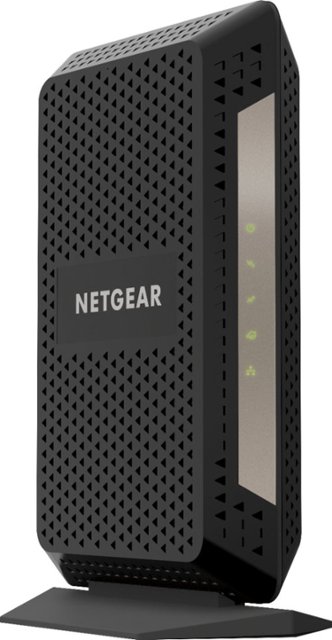 Front. NETGEAR - Nighthawk DOCSIS 3.1 Cable Modem - Black.
