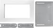 Whirlpool - 26.9" Trim Kit for Microwaves - White - Larger Front