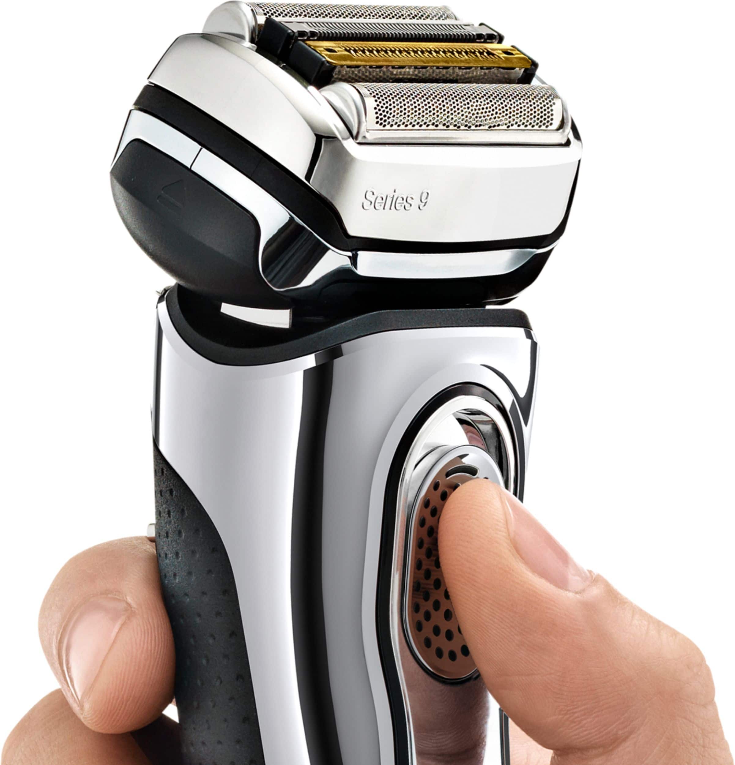 Alt View 11. Braun - Series 9 Wet/Dry Electric Shaver - Chrome.