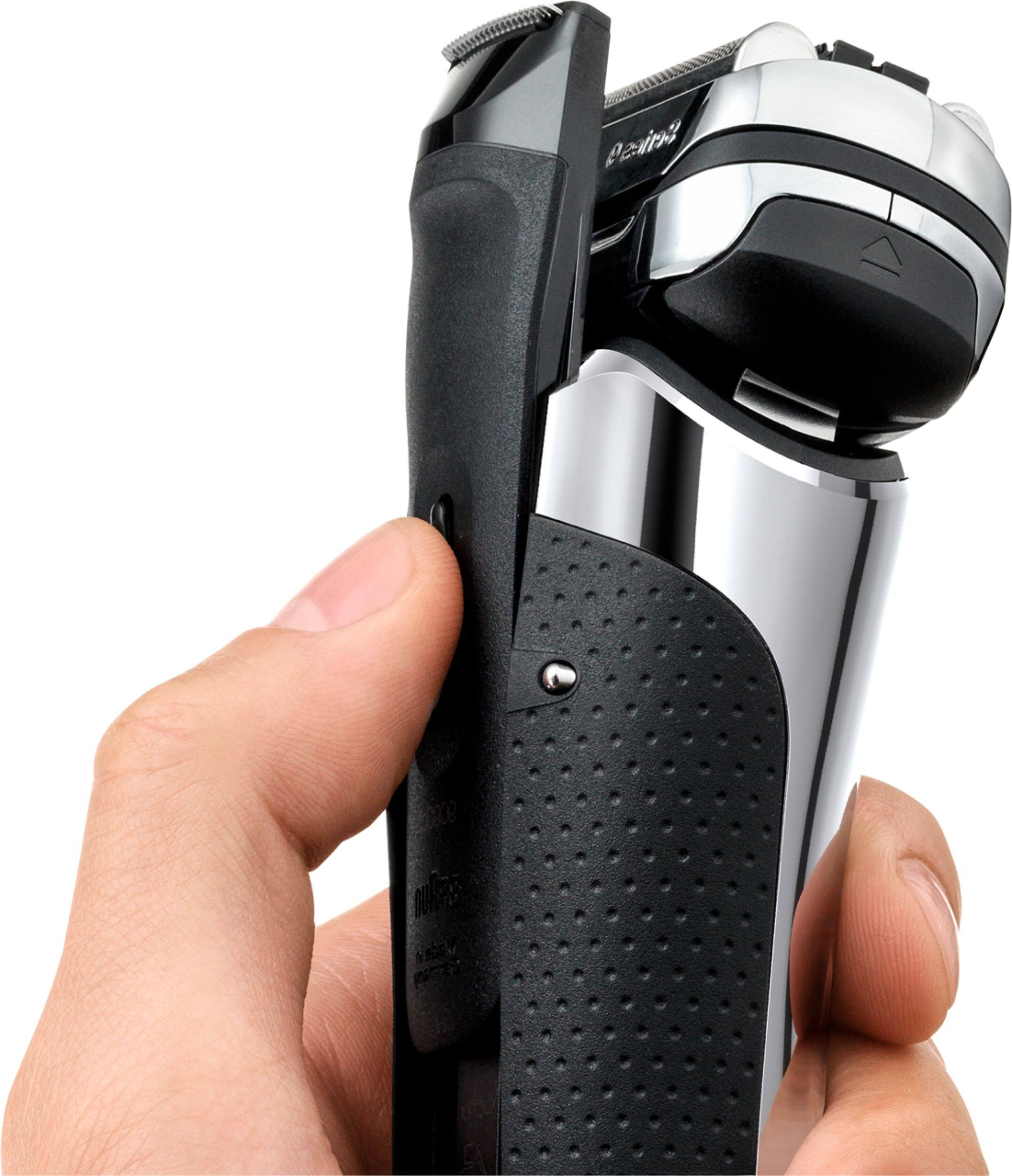 Alt View 12. Braun - Series 9 Wet/Dry Electric Shaver - Chrome.