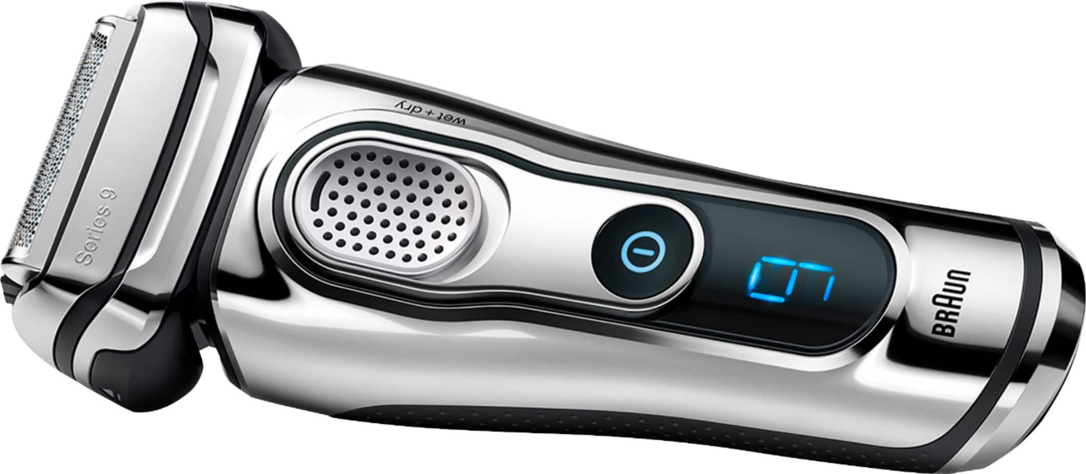 Alt View 16. Braun - Series 9 Wet/Dry Electric Shaver - Chrome.