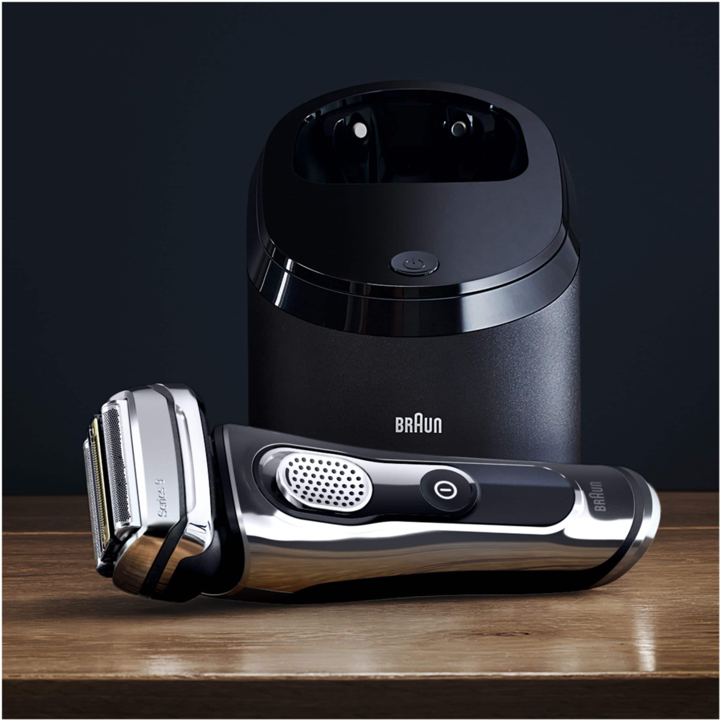 Alt View 22. Braun - Series 9 Wet/Dry Electric Shaver - Chrome.