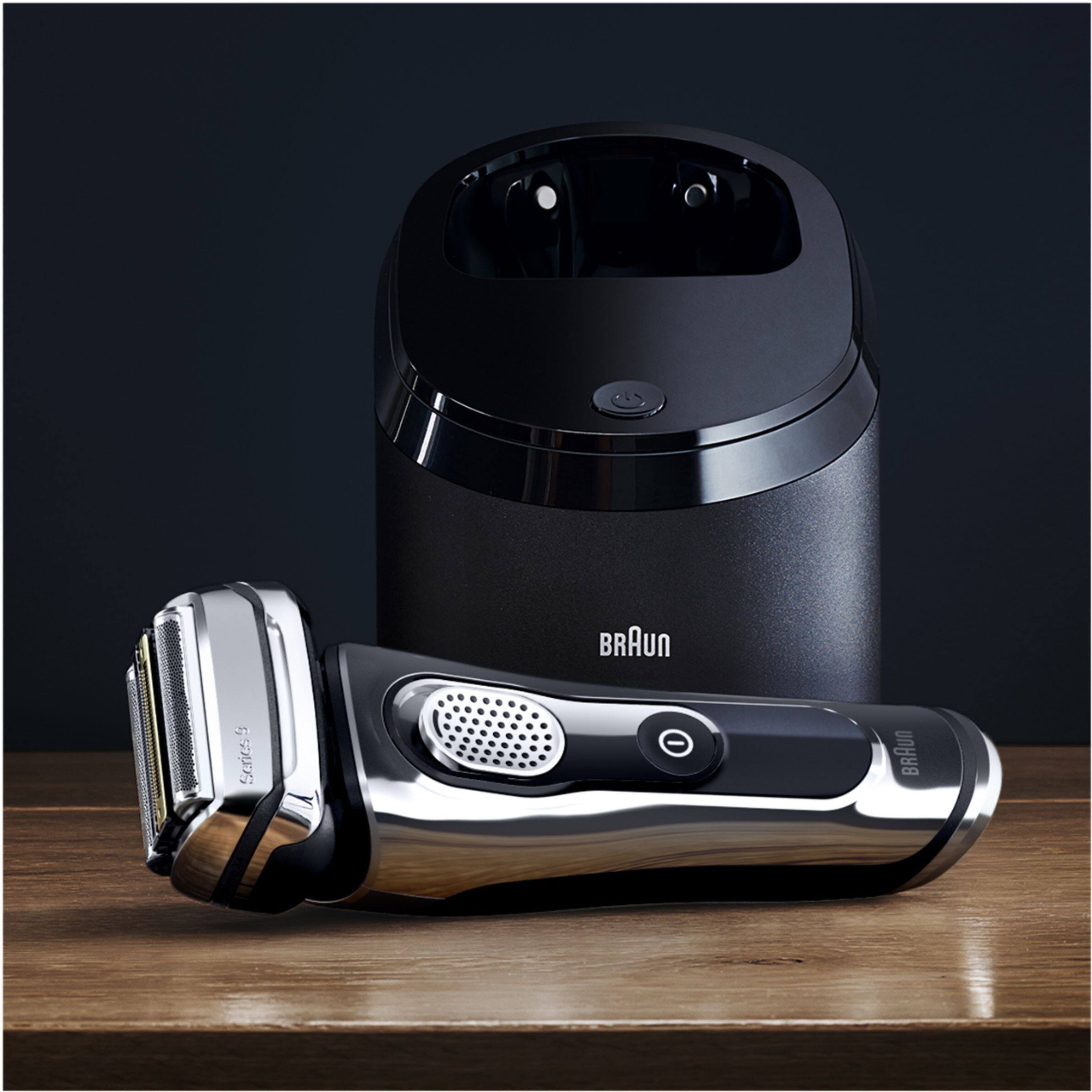 Alt View 22. Braun - Series 9 Wet/Dry Electric Shaver - Chrome.