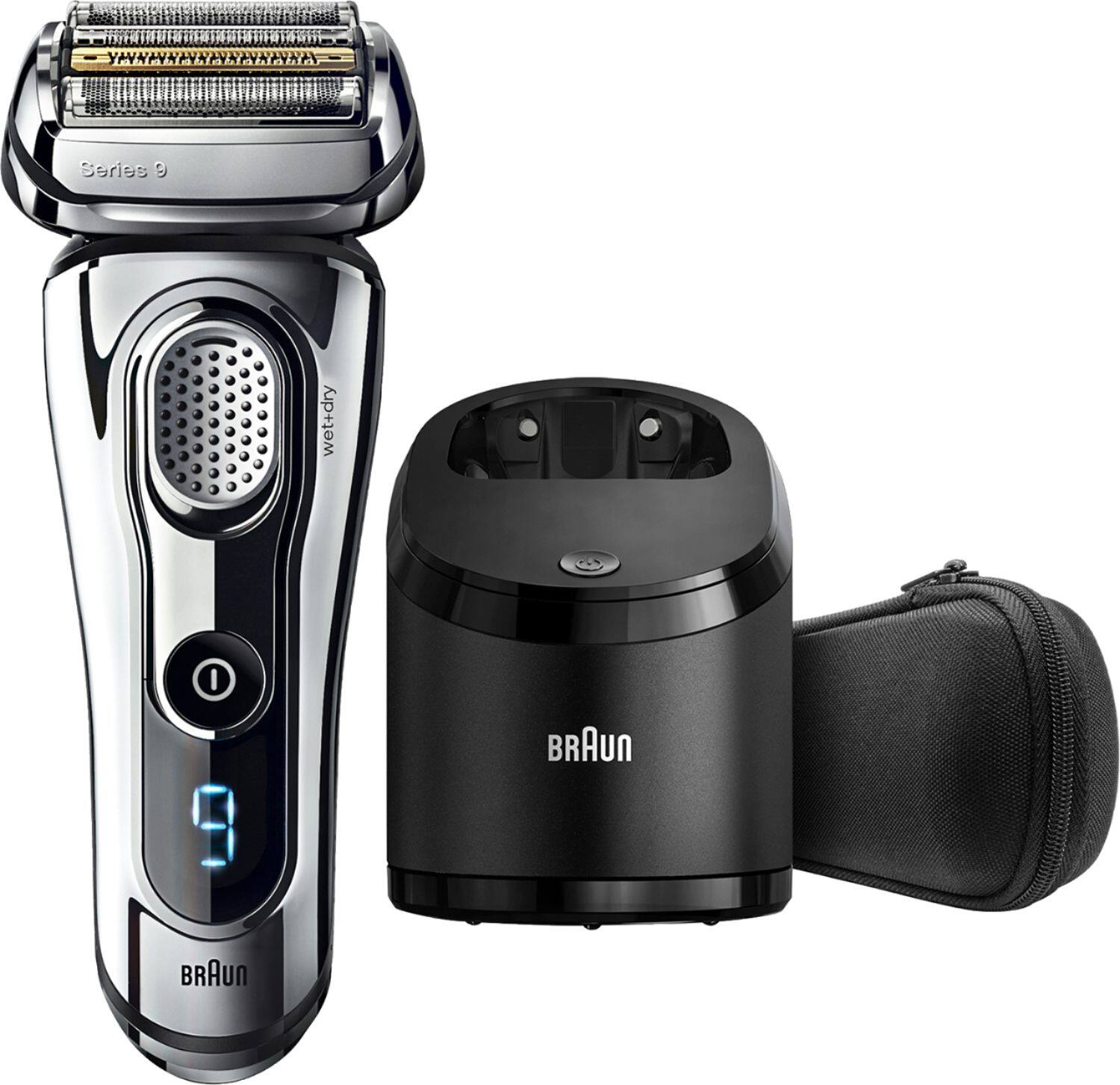 Alt View 23. Braun - Series 9 Wet/Dry Electric Shaver - Chrome.