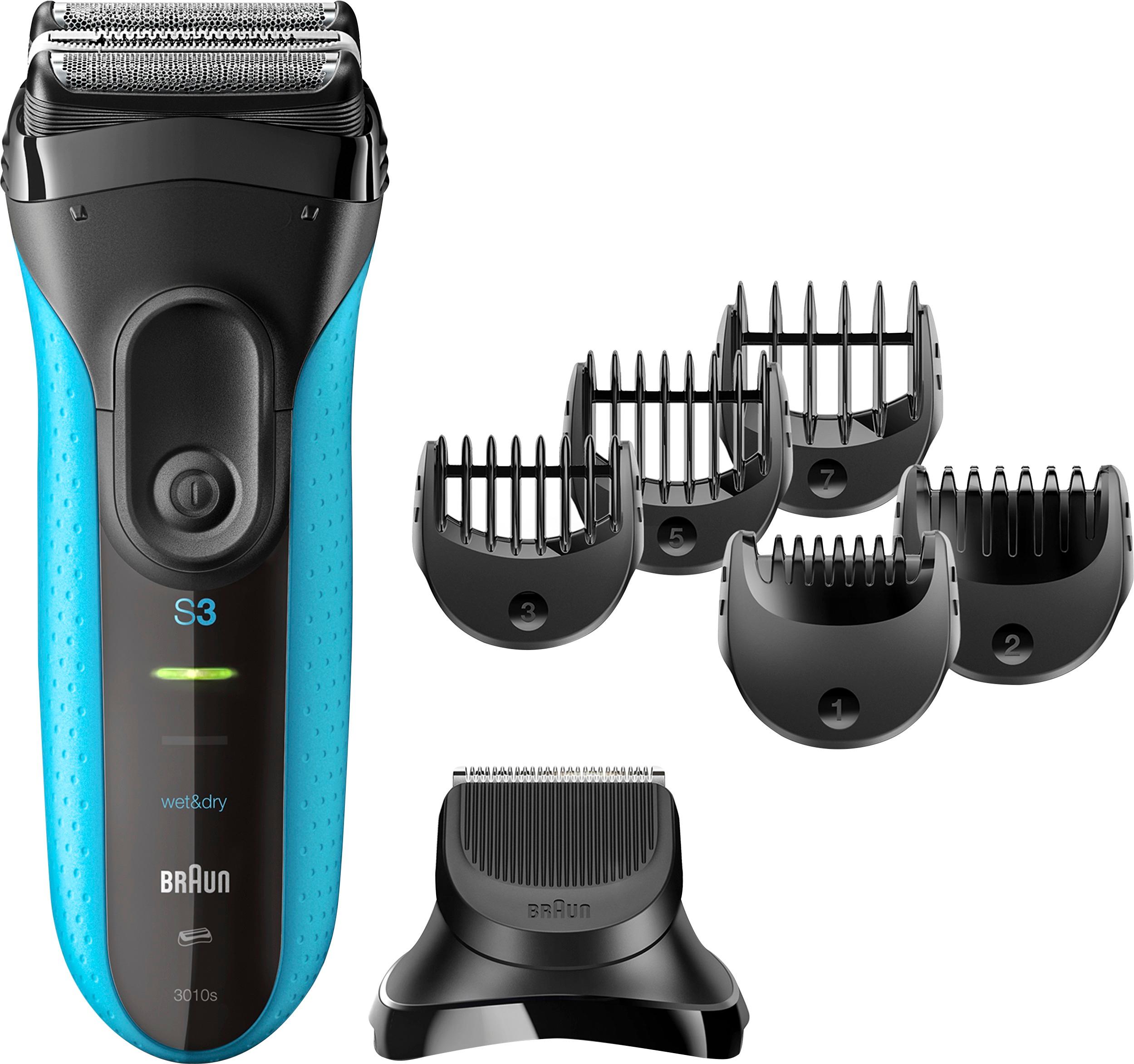 Best Buy: Braun Series 3 Shave&Style Wet/Dry Electric Shaver Blue 3010BT