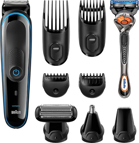Wet/Dry Trimmer with 4 Guide Combs-Angle_Standard 