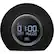 Front. JBL - Horizon FM Dual Alarm Clock Radio with Bluetooth and Dual USB Charging Ports - Black.