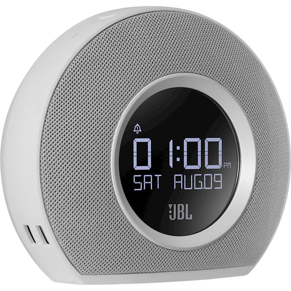 JBL Horizon Wireless Bluetooth Dual Alarm Clock FM Radio USB Charge Light 