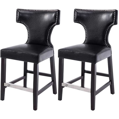 Best Buy: CorLiving Chairs (Set of 2) Black DAD-808-B