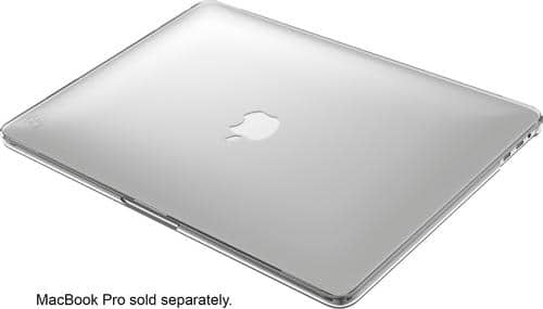 Speck - SmartShell Hardshell Case for 13.3" Apple® MacBook® Pro with Touch Bar - Clear - Larger Front