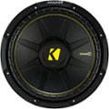 Front Zoom. KICKER - CompC 12" Single-Voice-Coil 4-Ohm Subwoofer - Black.