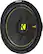 Left. KICKER - CompC 12" Single-Voice-Coil 4-Ohm Subwoofer - Black.