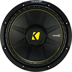 KICKER - CompC 10" Single-Voice-Coil 4-Ohm Subwoofer - Black - Front_Zoom