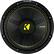 Front. KICKER - CompC 10" Single-Voice-Coil 4-Ohm Subwoofer - Black.