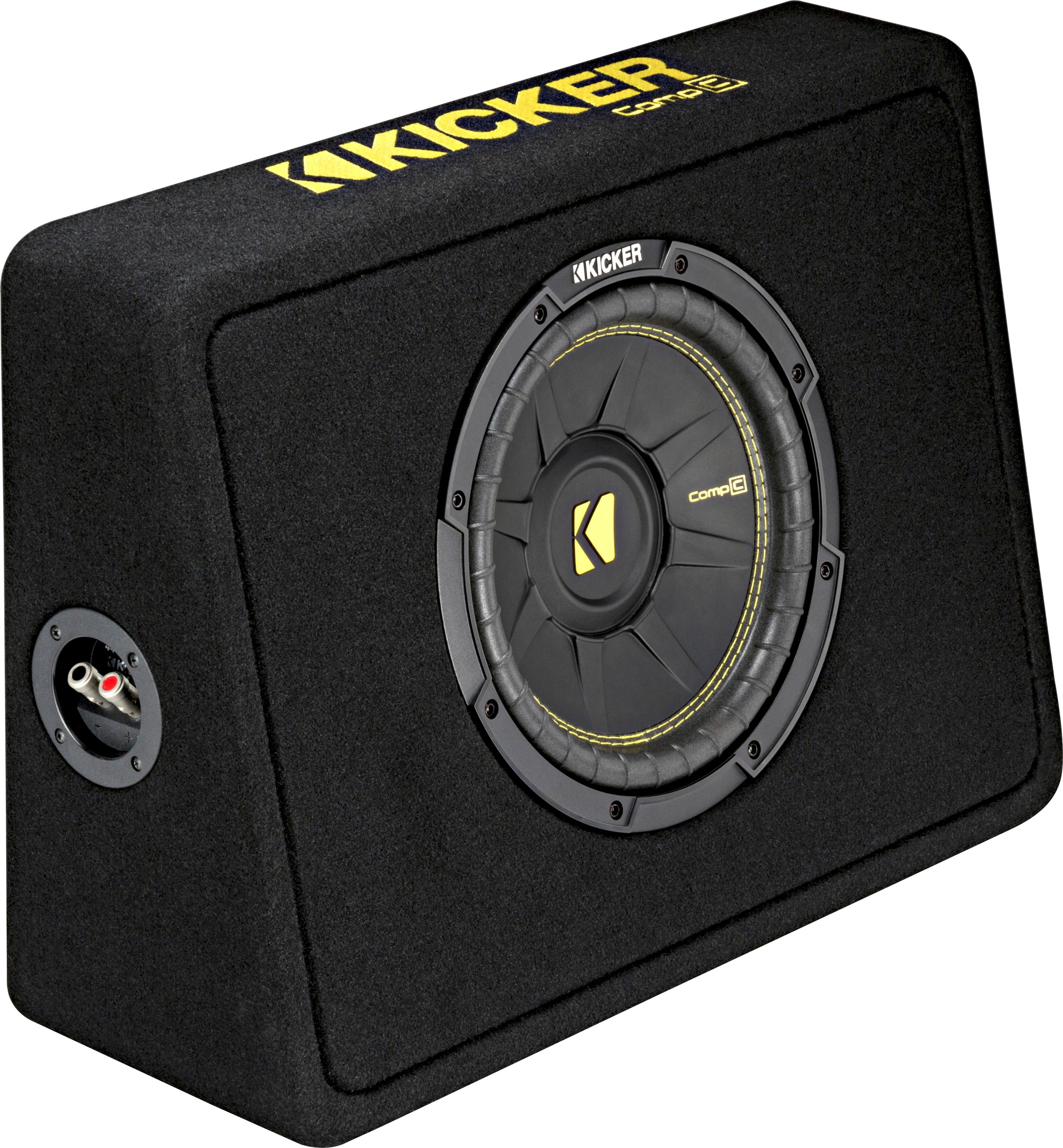 Angle View: KICKER - KS Series 6" x 8" 2-Way Car Speaker with Polypropylene Cones (Each) - Black
