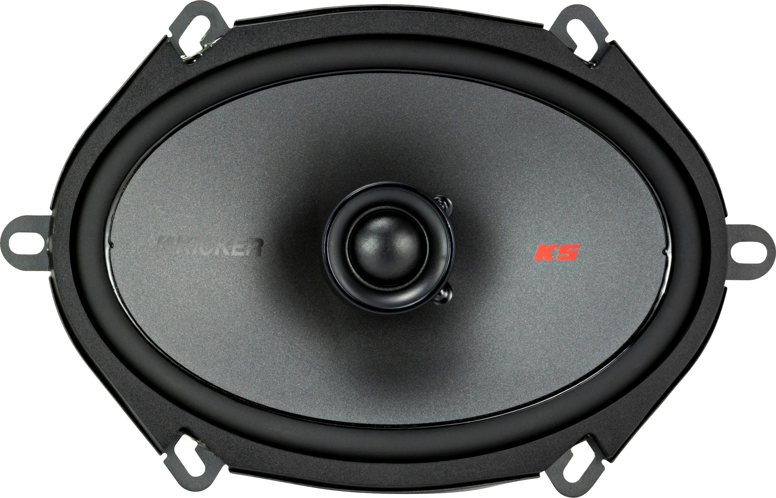 KICKER - KS Series 6" x 8" 2-Way Car Speaker with Polypropylene Cones (Each) - Black