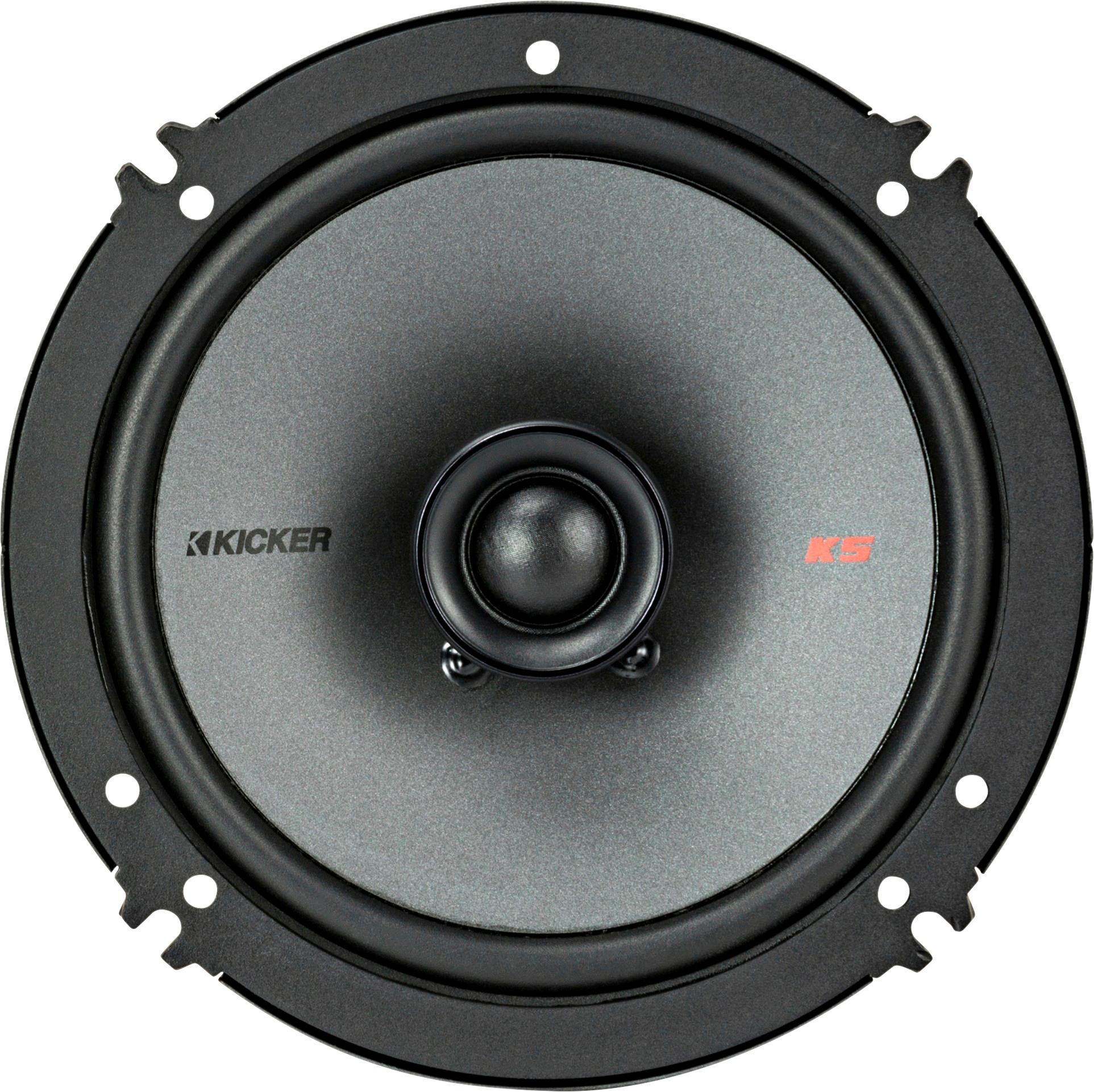 KICKER - 6-1/2 2-Way Car Speakers with Polypropylene Cones (Pair) - Black was $99.99 now $79.99 (20.0% off)