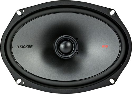 KICKER - 6" x 9" 3-Way Car Speakers with Polypropylene Cones (Pair) - Black