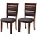 Front Zoom. CorLiving - Bonded Leather Chairs (Set of 2) - Chocolate brown/warm brown.