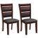 Alt View Zoom 11. CorLiving - Bonded Leather Chairs (Set of 2) - Chocolate brown/warm brown.