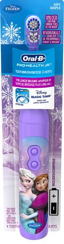 Oral-B - Pro-Health Jr. Disney Frozen Battery Powered Electric Toothbrush - Multi colored - Angle