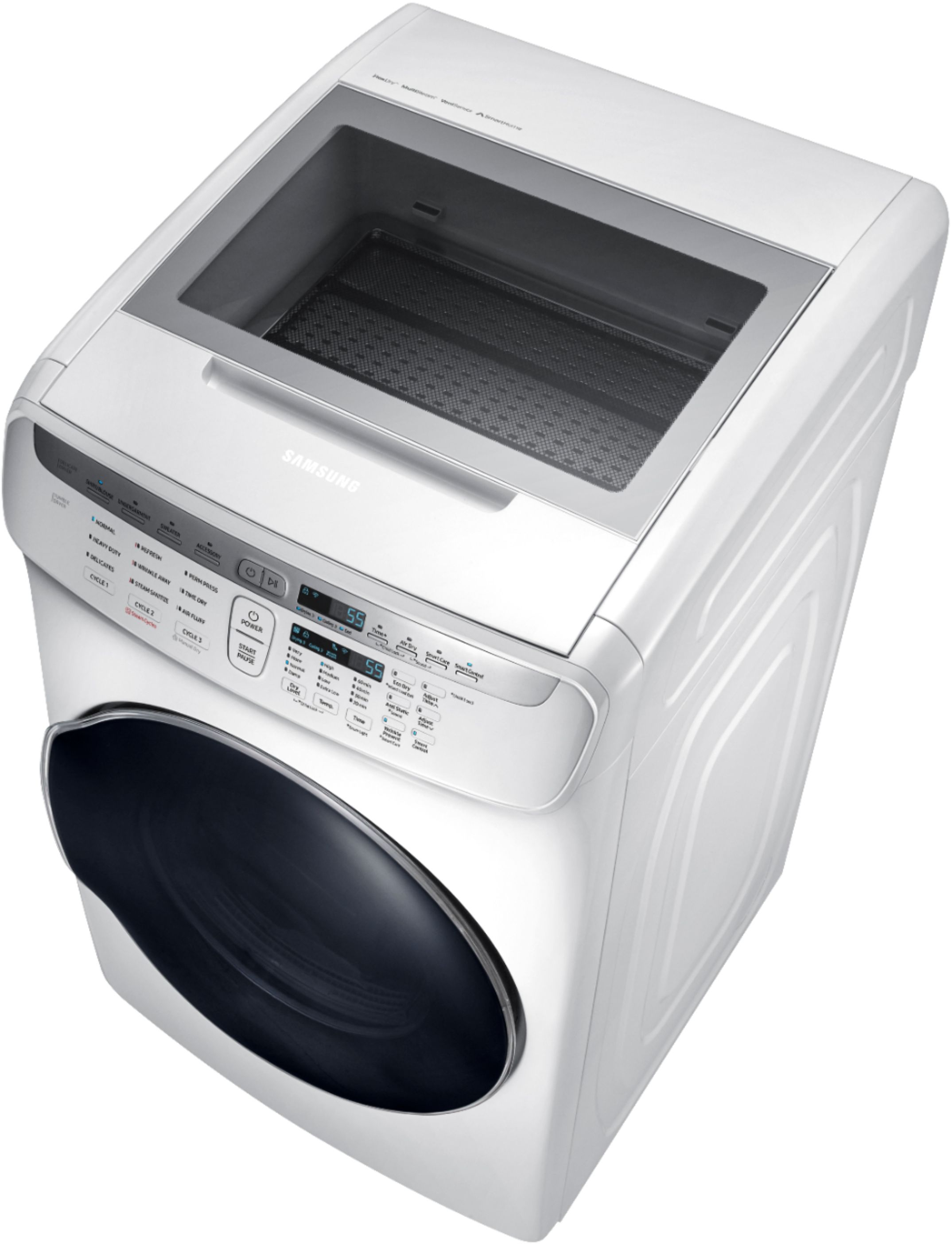 DVG55M9600W by Samsung - 7.5 cu. ft. Smart Gas Dryer with FlexDry™ in White