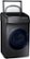 Angle. Samsung - 5.5 Cu. Ft. High-Efficiency Smart Front Load Washer with Steam and FlexWash - Black Stainless Steel.
