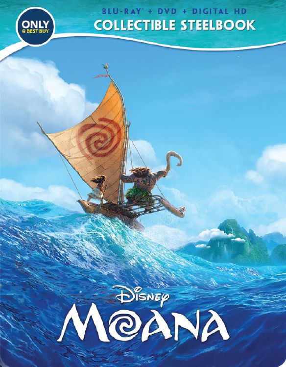  Moana [SteelBook] [Includes Digital Copy] [Blu-ray/DVD] [Only @ Best Buy] [2016]