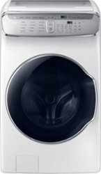Samsung - 6.0 Cu. Ft. High Efficiency Front Load Washer with Steam - White - Front_Zoom