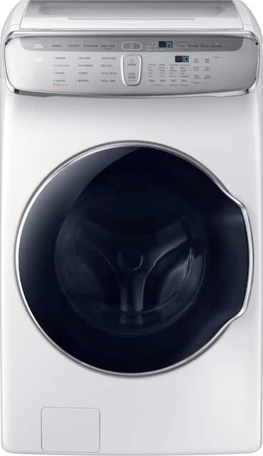 Samsung Flexwash 6 0 Cu Ft Washer With Steam White Wv60m9900aw Best Buy