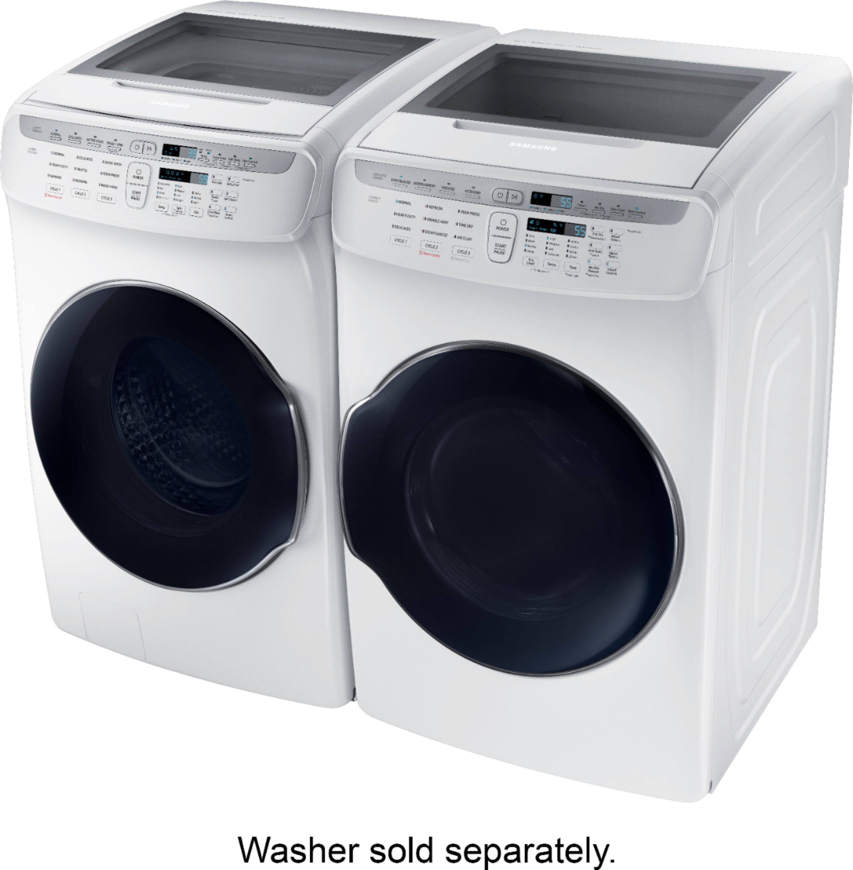Best Buy Samsung 7.5 Cu. Ft. Smart Electric Dryer with Steam and