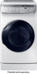 Samsung - 7.5 Cu. Ft. Smart Gas Dryer with MultiSteam and FlexDry™ - White - Front_Zoom
