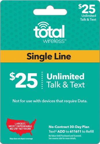 Total Wireless - $25 Prepaid Phone Card-Front_Standard 