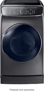 Samsung - 7.5 cu. ft. capacity 13-Cycle Fingerprint Resistant FlexDry Gas Dryer with MultiSteam - Black stainless steel - Alt_View_Zoom_14