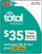 Front Zoom. Total Wireless - $35 Prepaid Phone Card.