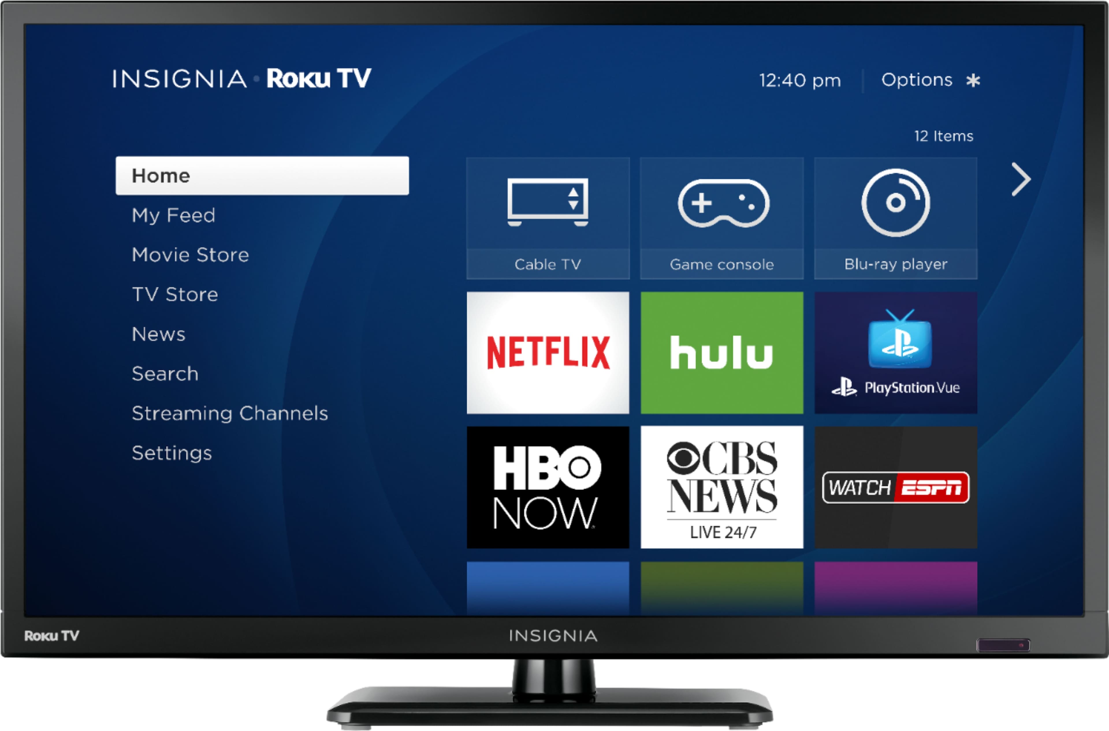 Smart TV 24 inch ROKU LED Smart Home HD Hi Def Flat Screen