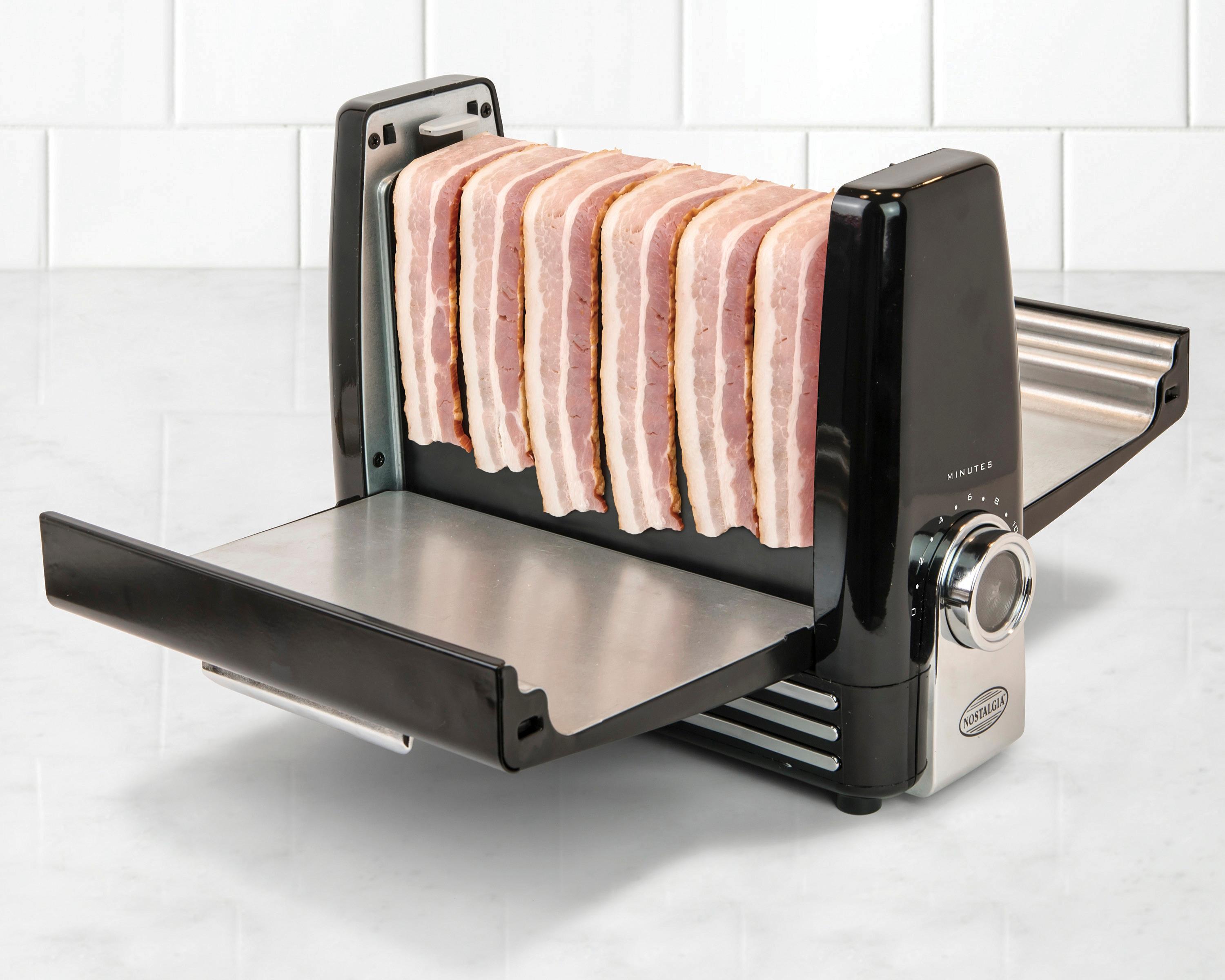 Nostalgia Bacon Express BCN6BK Grill - Black, Tested and Working