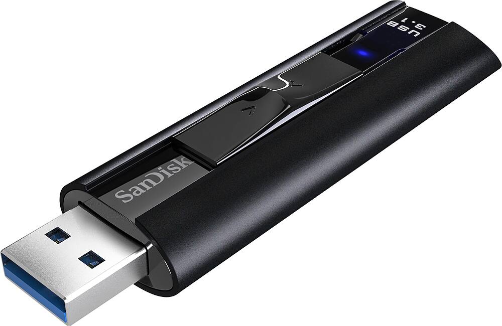 Alt View 12. SanDisk - Extreme Pro 256GB USB 3.1 Flash Drive - Black.
