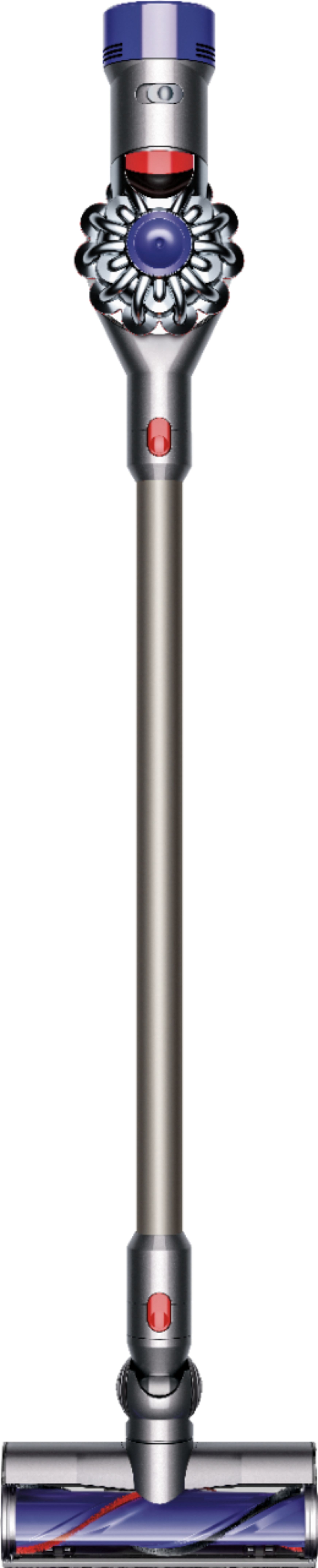 Left View: Dyson - V8 Cordless Stick Vacuum - Iron