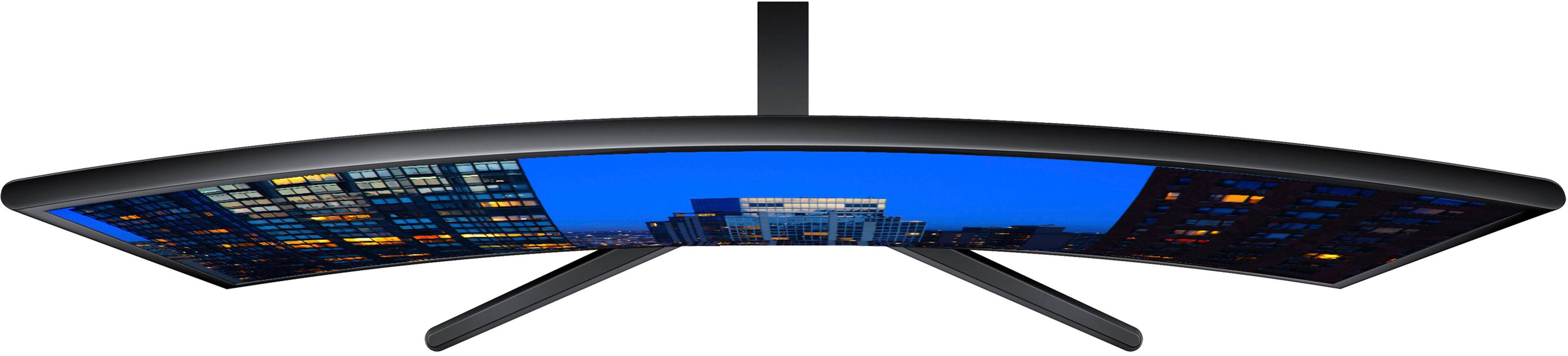 Alt View 14. Samsung - 27" F398 Series FHD AMD FreeSync Curved Monitor (HDMI, DP) - Glossy Black.