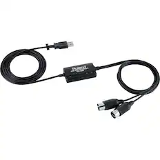 Front. Roland - UM-One mk2 USB MIDI Interface - Black.