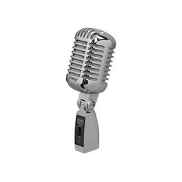 PYLE - Classic Retro Vintage Style Unidirectional Dynamic vocal Microphone - Silver