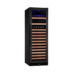 KingsBottle - 131-Bottle Built-In Wine Cooler - Black - Front_Standard