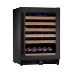 KingsBottle - 46-Bottle Built-In Wine Cooler - Black - Front_Standard