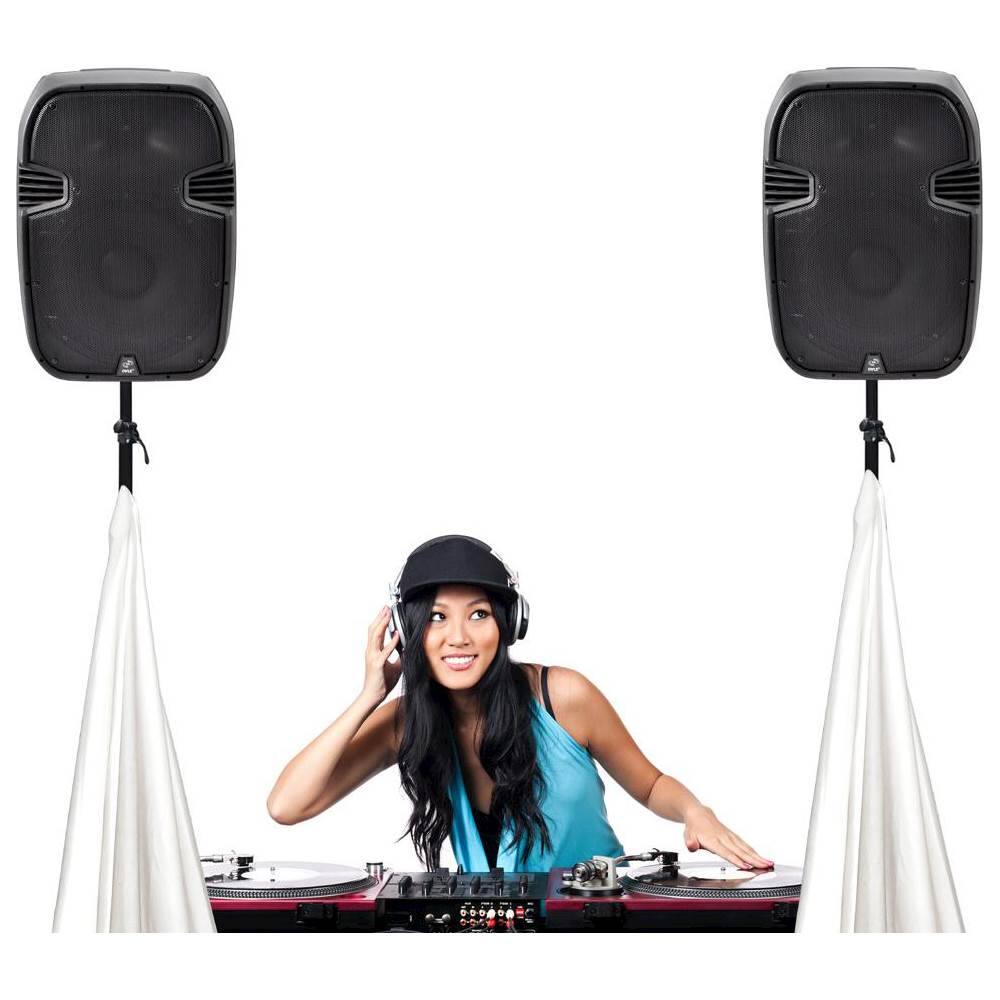 Alt View 13. PYLE - Pro DJ Speaker / Light Stand Scrim - White.
