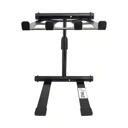 Front. PylePro - Professional DJ Laptop Stand - Black.