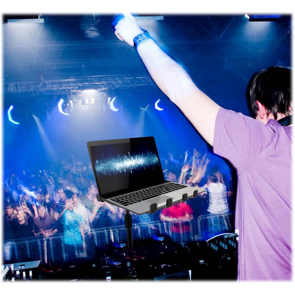 Alt View 15. PylePro - Professional DJ Laptop Stand - Black.