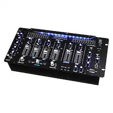 Front. PylePro - 6-Channel Bluetooth DJ Mixer - Black.