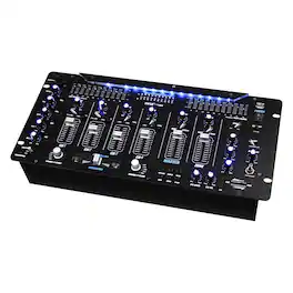 PylePro - 6-Channel Bluetooth DJ Mixer - Black